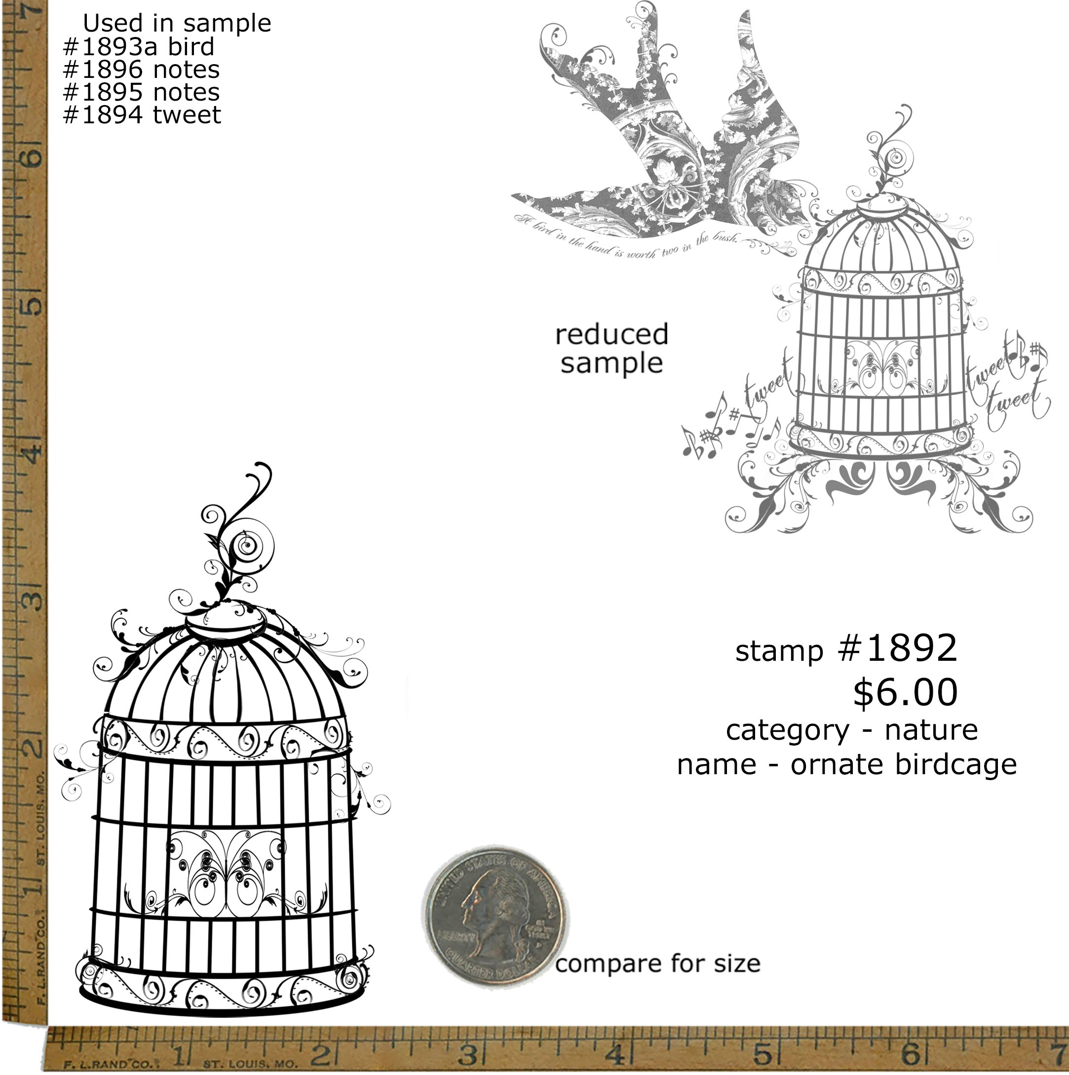 #1892 - Ornate Birdcage - Nature